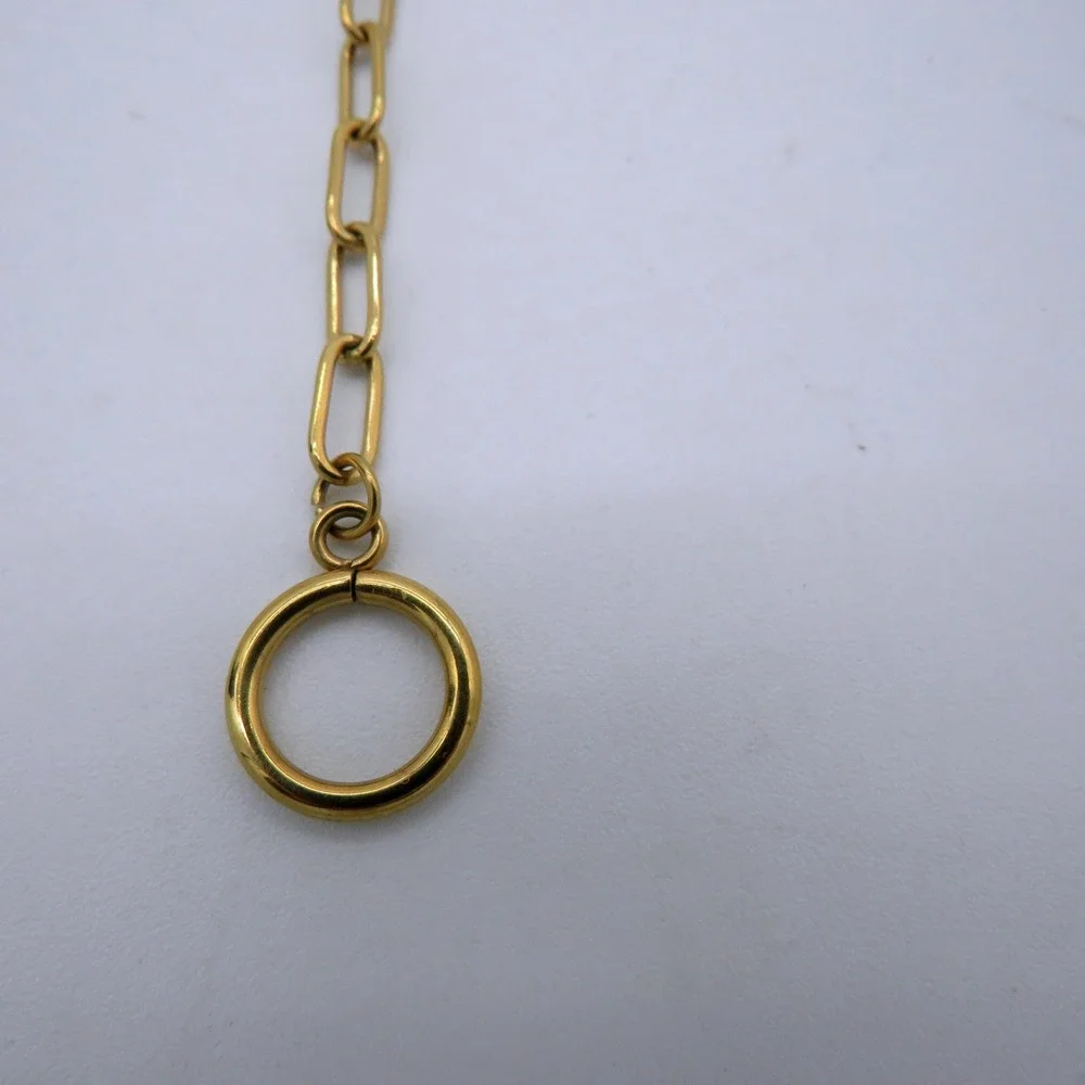 Gold Tone‎ Paperclip Link Chain 128